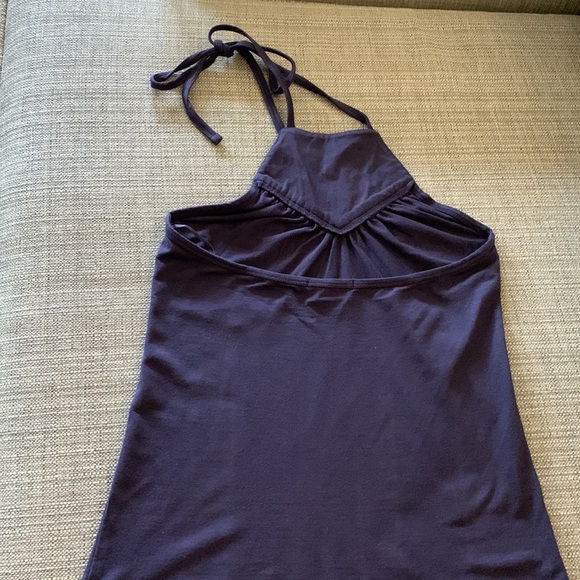 BCBG Embellished Halter Top Plum size XS - Picture 2 of 3